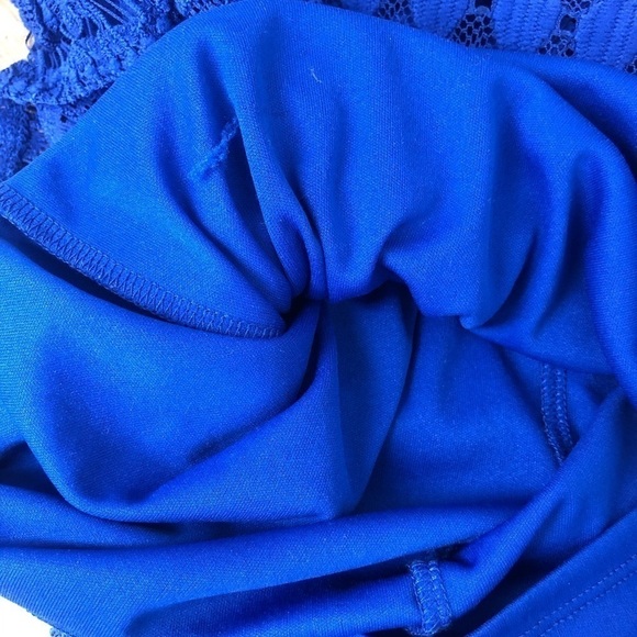 Tiana B Royal Blue Laced Fully Lined Dress Size S - Picture 8 of 8